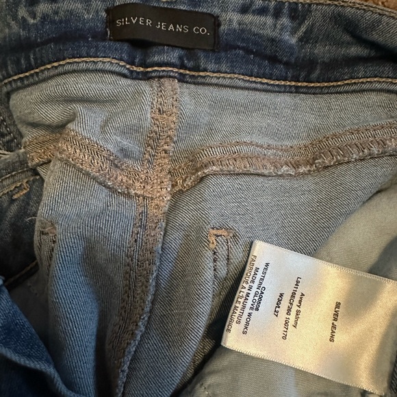 Women’s Silver Avery skinny high rise jeans 30/27 - Picture 12 of 13